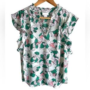 Floral Short Sleeve Top